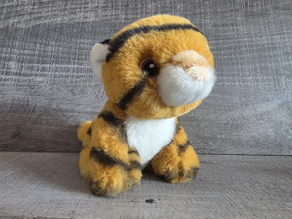 Baby Bengal Tiger Cub Plush Stuffed Animal Collectible Vintage Toy 5" Mini b252